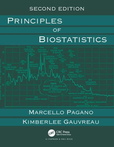 principles of biostatistics 2nd edition marcello pagano, kimberlee gauvreau 0429952457, 9780429952456