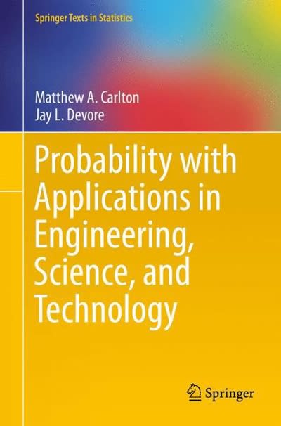 probability with applications in engineering, science, and technology 1st edition matthew a carlton, jay l