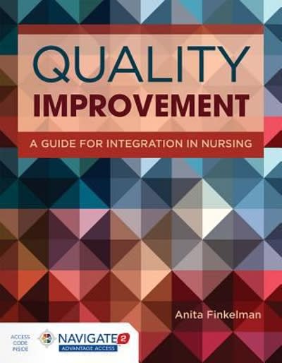 quality improvement 1st edition anita finkelman 1284105547, 9781284105544
