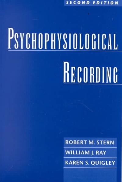 psychophysiological recording 2nd edition robert morris stern, william j ray, karen s quigley 0195113594,
