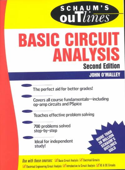 basic circuit analysis 2nd edition john omalley 0071756434, 9780071756433