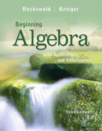 beginning algebra with applications and visualization 3rd edition gary k rockswold, terry a krieger