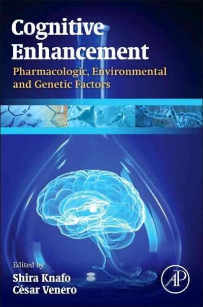 cognitive enhancement pharmacologic, environmental and genetic factors 1st edition shira knafo, césar venero