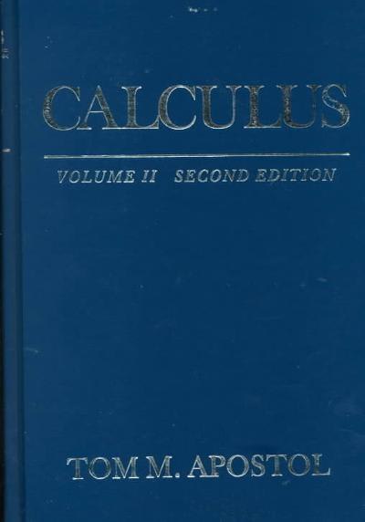 calculus, volume 2 2nd edition tom m apostol 1119496764, 9781119496762