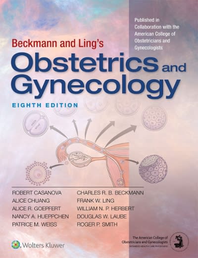 beckmann and lings obstetrics and gynecology 8th edition robert casanova 1496353099, 9781496353092