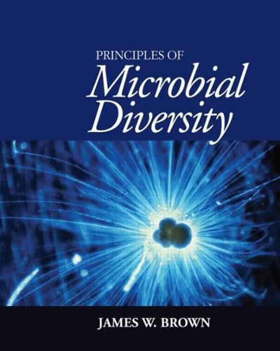 principles of microbial diversity 1st edition james w brown 1555814425, 9781555814427