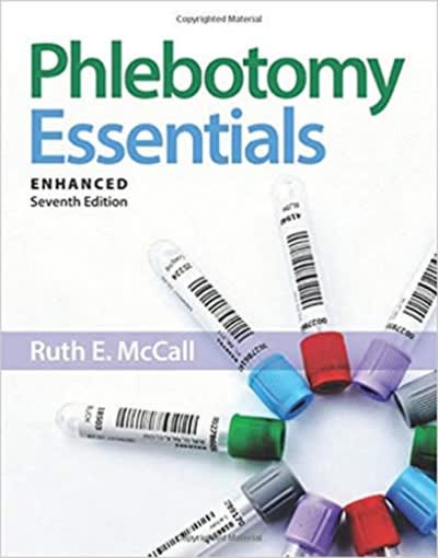 phlebotomy essentials, enhanced edition 7th edition ruth mccall 1284209946, 9781284209945