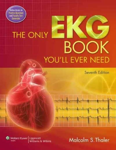 the only ekg book youll ever need 7th edition malcolm s thaler 1451119054, 9781451119053