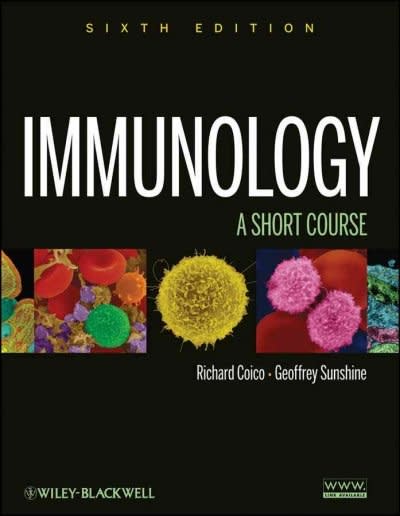 immunology a short course 6th edition richard coico, geoffrey sunshine 0470081589, 9780470081587