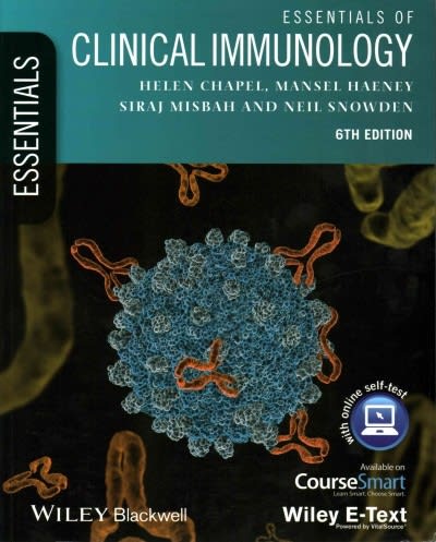 essentials of clinical immunology 6th edition helen chapel, siraj misbah, gavin spickett, virgil a s h dalm
