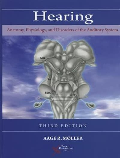 hearing anatomy, physiology, and disorders of the auditory system 3rd edition aage r moller 1597564273,