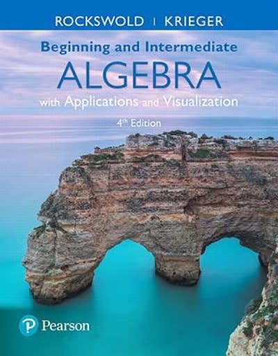 beginning and intermediate algebra with applications & visualization (subscription) 4th edition gary k