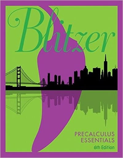 precalculus essentials (subscription) 5th edition robert f blitzer 013459052x, 9780134590523