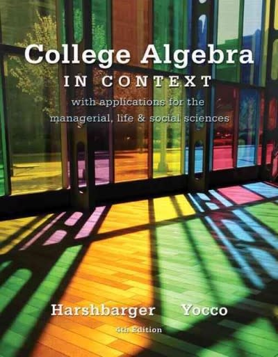 college algebra in context (subscription) 4th edition ronald j harshbarger, lisa s yocco 0321849140,