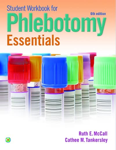 for phlebotomy essentials 6th edition ruth mccall 1451194536, 9781451194531