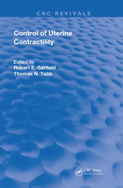 control of uterine contractility 1st edition robert e garfield, thomas n tabb 0429537344, 9780429537349