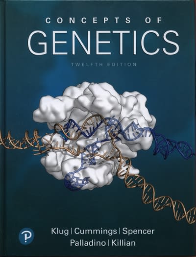 concepts of genetics 12th edition william s klug, michael r cummings, charlotte a spencer, michael a