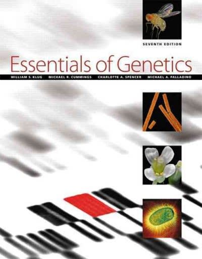 essentials of genetics 7th edition william s klug, michael r cummings, charlotte a spencer, michael a