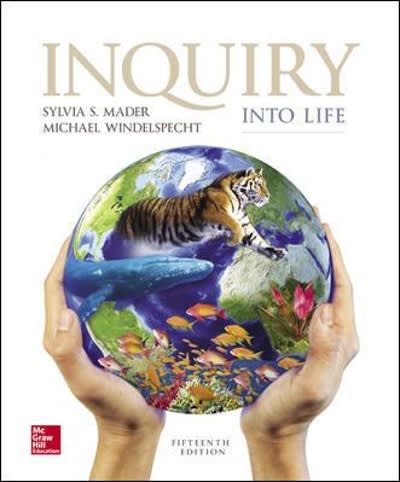 inquiry into life 15th edition sylvia mader 1259688607, 9781259688607