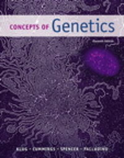 concepts of genetics (subscription) 11th edition william s klug, michael r cummings, charlotte a spencer,
