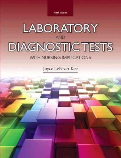 laboratory and diagnostic tests with nursing implications 9th edition joyce lefever kee 0133139050,