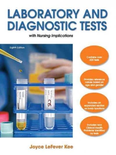laboratory and diagnostic tests 8th edition joyce lefever kee 0135074053, 9780135074053