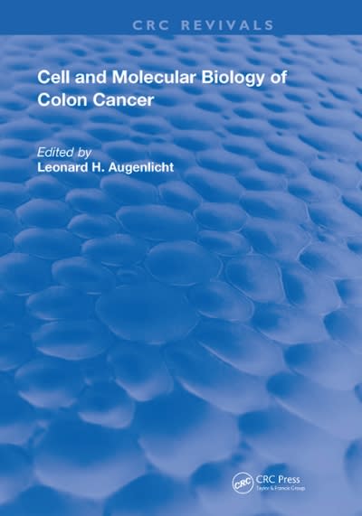 cell and molecular biology of colon cancer 1st edition leonard h augenlicht 0429536577, 9780429536571