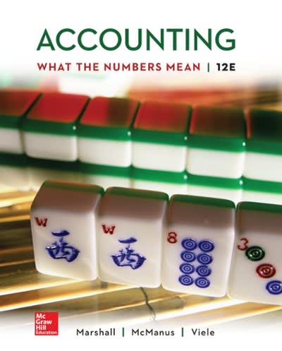 accounting what the numbers mean 12th edition david marshall 111926314x, 978-1119263142