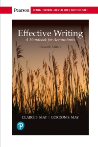 effective writing a  for accountants 11th edition claire b. may, gordon s. may 0134667387, 9780134667386