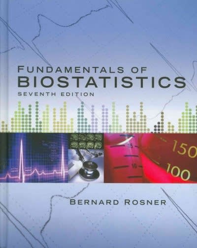 fundamentals of biostatistics 7th edition bernard rosner 0538733497, 9780538733496