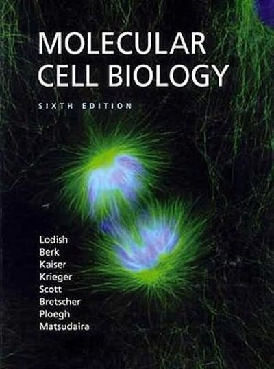 molecular cell biology 6th edition harvey lodish, arnold berk, chris a kaiser, monty krieger, matthew p