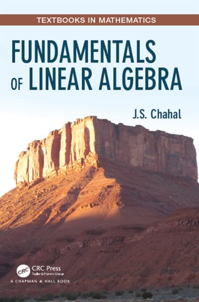 fundamentals of linear algebra 1st edition js chahal 0429758103, 9780429758102