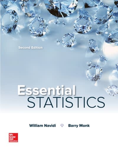 essential statistics 2nd edition william navidi, barry monk 0073309494, 9780073309491