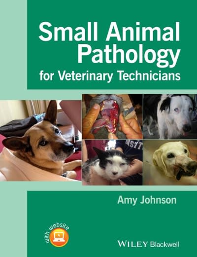 small animal pathology for veterinary technicians 1st edition amy johnson 1118434218, 9781118434215