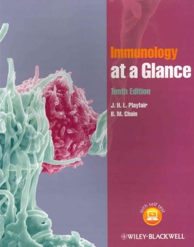 immunology at a glance 10th edition j h l playfair, b m chain 0470673036, 9780470673034