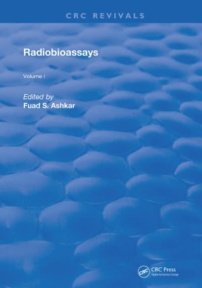 radiobioassays 1st edition fuad s ashkar 100069724x, 9781000697247