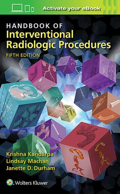 of interventional radiologic procedures 5th edition krishna kandarpa, lindsay machan, janette durham