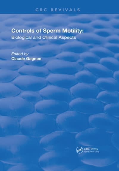 controls of sperm motility biological and clinical aspects 1st edition claude gagnon 1000083365, 9781000083361