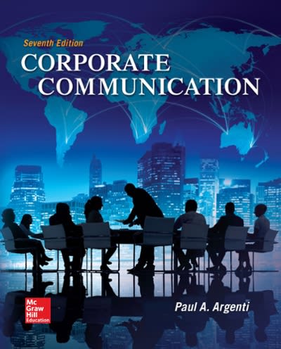 corporate communication 7th edition paul a argenti 007340327x, 9780073403274