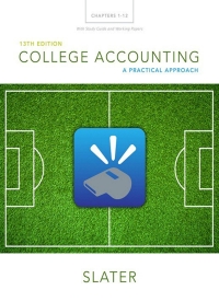 college accounting chapters 1-12 with study guide and working papers 13th edition jeffrey slater 0133866300,