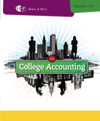 college accounting, chapters 1-27 21st edition james a. heintz, robert w. parry 1285055411, 9781285055411