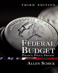 the federal budget politics policy process 3rd edition allen schick 0815777353, 9780815777359