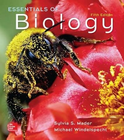 essentials of biology 5th edition sylvia s mader, michael windelspecht 1259660265, 9781259660269