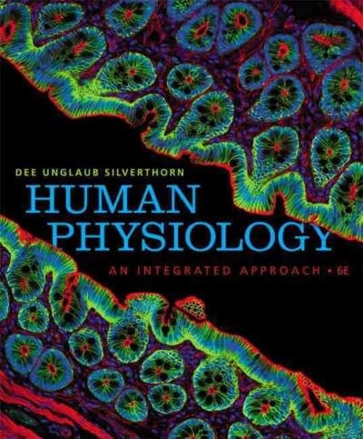 human physiology an integrated approach 6th edition dee unglaub silverthorn 0321750071, 9780321750075