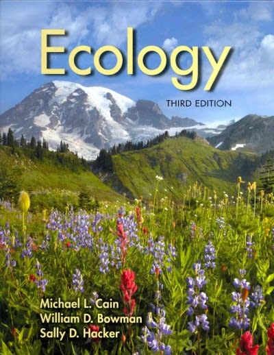 ecology 3rd edition michael l cain, william d bowman, sally d hacker 0878939083, 9780878939084