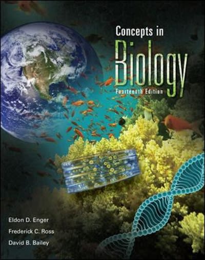 concepts in biology 14th edition eldon d enger, frederick c ross, david b bailey 0073403466, 9780073403465