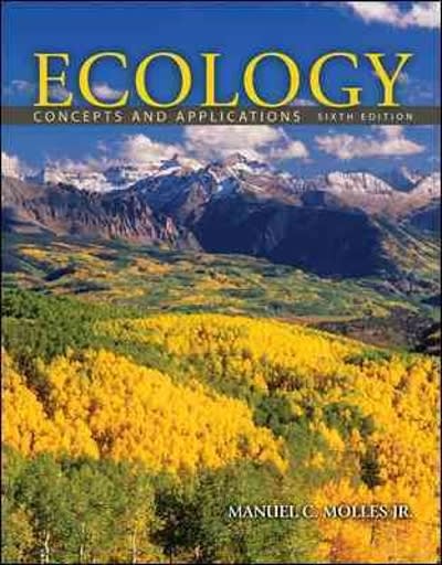 ecology concepts and applications 7th edition manuel c molles 0077837282, 9780077837280