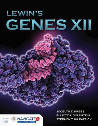 lewins genes xii 12th edition jocelyn e krebs, elliott s goldstein, stephen t kilpatrick 1284104494,