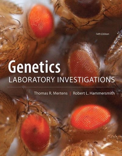 genetics laboratory investigations 14th edition thomas l mertens, robert l hammersmith 0321814177,