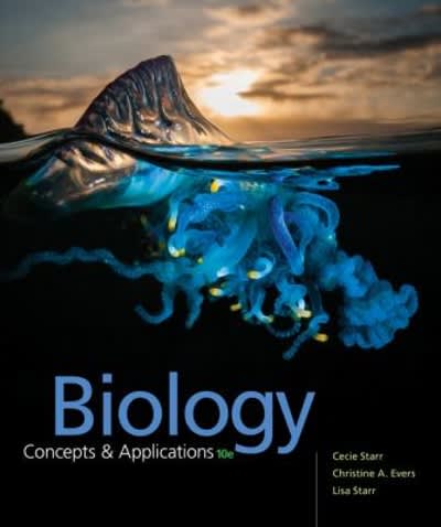 biology concepts and applications 10th edition cecie starr, christine evers, lisa starr 130596733x,